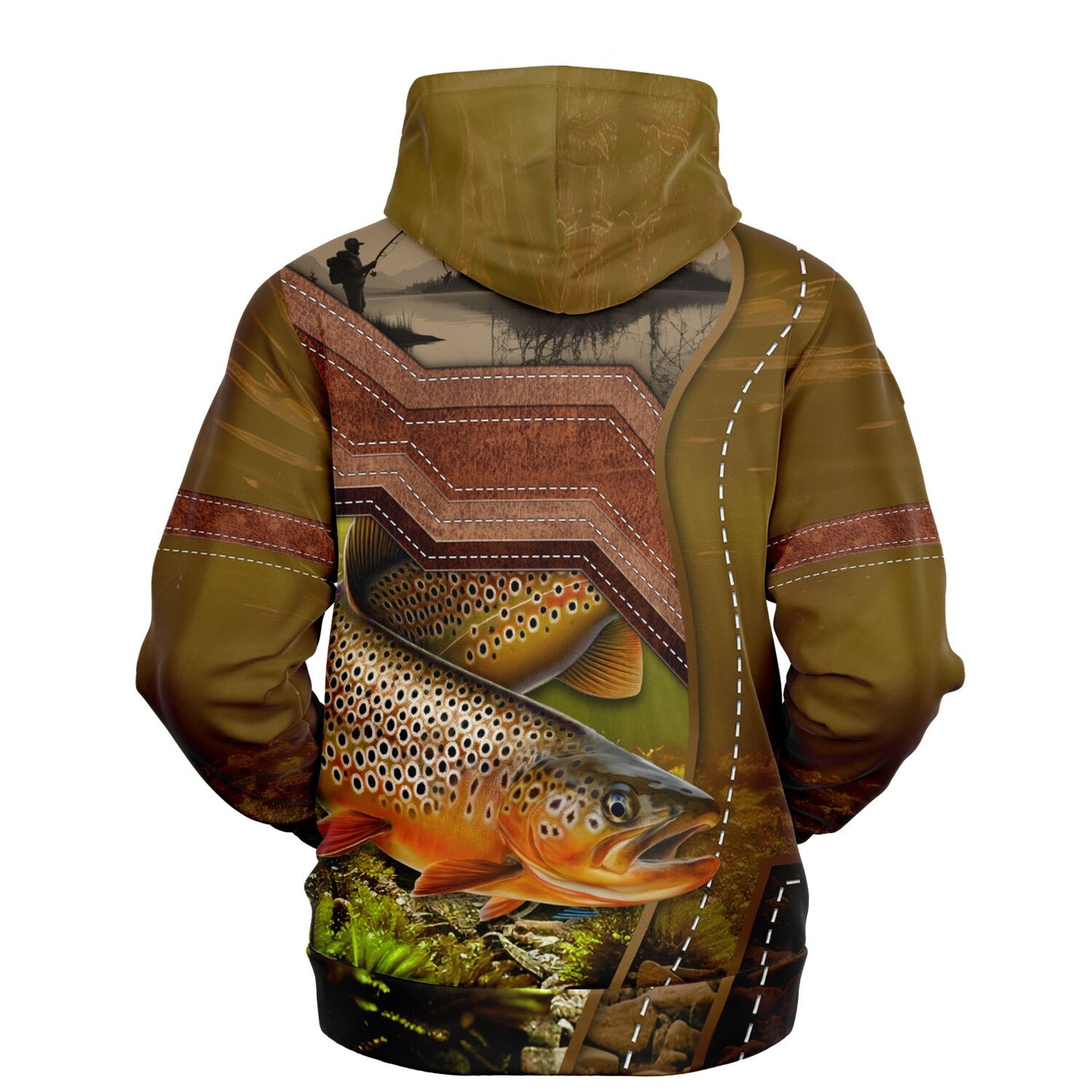 Immerse Yourself in Nature with the Brown Trout Hoodie!