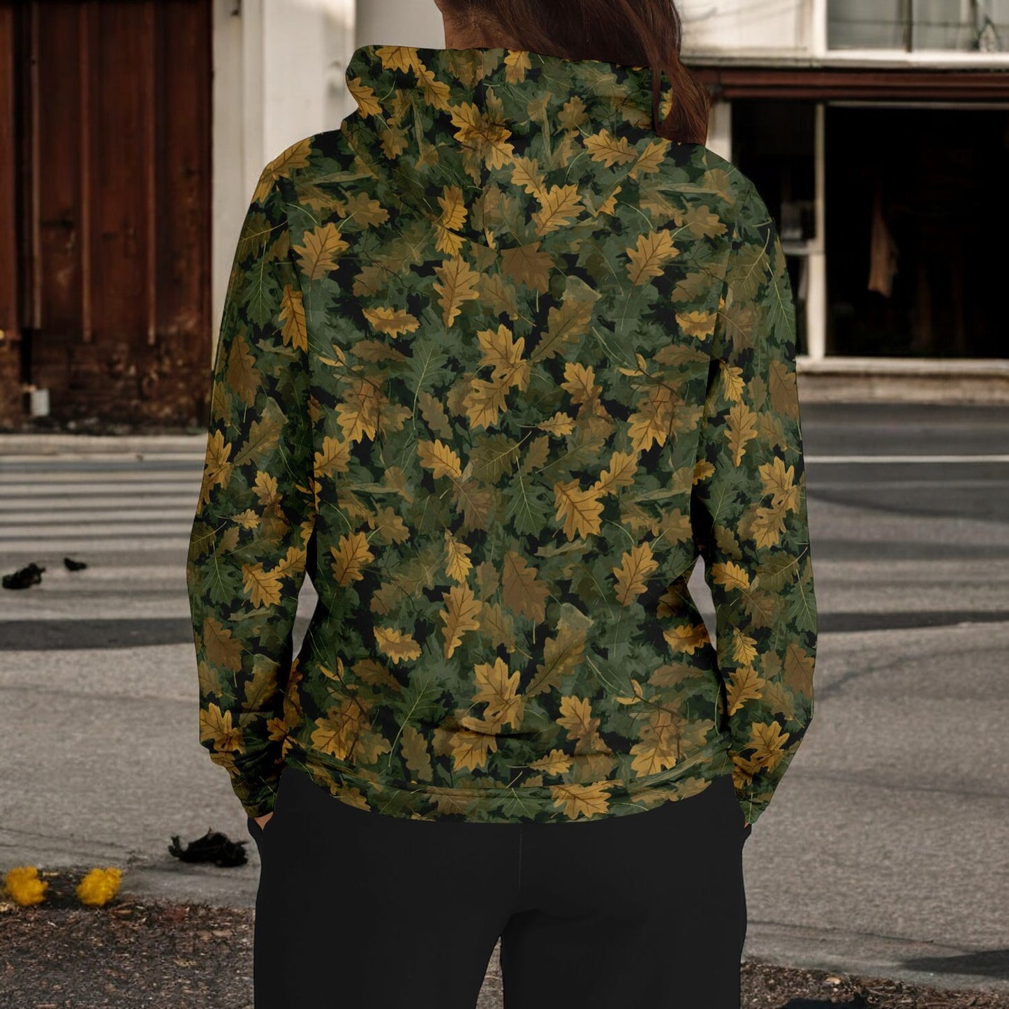 Fashion Hoodie - All Over Camo Print